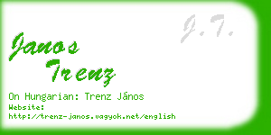 janos trenz business card